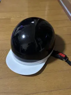 半帽 ヘルメット ブラック ホワイトのサムネイル