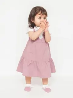 branshes キャミドッキング半袖カバーオール 80 よだれかけ　セット