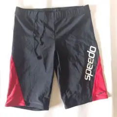 Speedo メンズ 競泳水着 スポーツ用 ブラック レッドのサムネイル