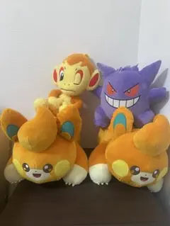 【美品】ポケモン ぬいぐるみ パモ ヒコザル ゲンガー 4体セット まとめ売り