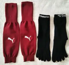 Pumaサッカー カーフソックス　 MIZUNO5本指ソックス 　23-25cm