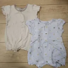 カバーオール　ロンパース　半袖　女の子　夏　アカチャンホンポ　プティマイン