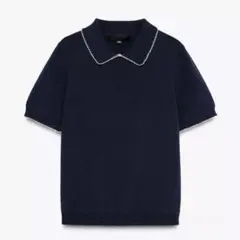 ZARA パイピングニットトップス