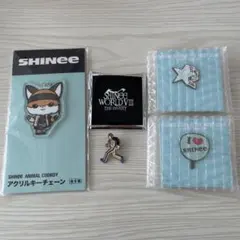 SHINee グッズ まとめ売り アクリルキーチェーン ＆ピンバッジセット