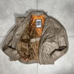 レザージャケット　ネイティブ　A-2　スウィングトップ　羊革　本革　90s　短丈