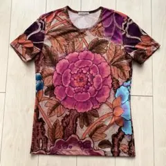 プリーツプリーズ イッセイミヤケ 花柄プリント Tシャツ 1998 牡丹のサムネイル
