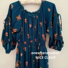 【oneafteranother NICE CLAUP】花柄ロングワンピース F