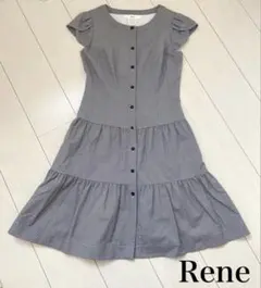 美品　Reneルネ ティアード ひざ丈ワンピースのサムネイル