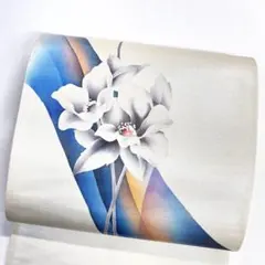 名古屋帯 花模様 グラデーション 金糸 着物 021tz - メルカリ