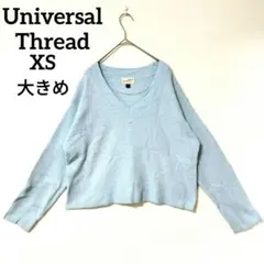 Universal Thread 【XS】大きめライトブルー Vネック ニット