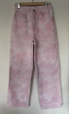 ZARA タイダイ柄 デニムパンツ ピンクのサムネイル