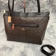 COACHコーチ トートバッグ レディース 2way シグネチャー 肩掛け