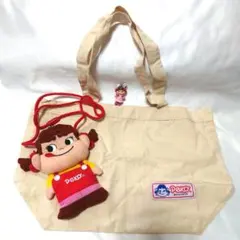 ペコちゃん　ミニバッグ＆ショルダーコインバッグ２点セット　キーホルダーおまけ付
