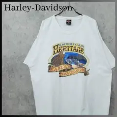 古着 00s ハーレーダビッドソン ノースハンプトン Tシャツ ホワイト 
