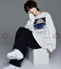 ADRER ヘビーコットンフラワーグラフィックロングT 完売品