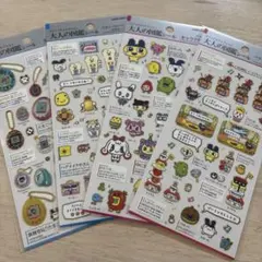 大人の図鑑シール たまごっち　4枚セット