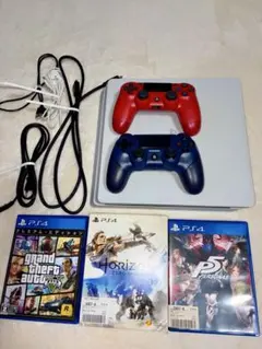 美品PlayStation 4 本体 白 コントローラー2個オマケ付き
