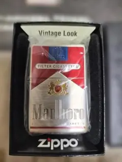 レア未使用マルボロZIPPO/ジッポーMarlboroロゴメタルプレート当選限定 