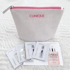 クリニーク お試しセット 美容液・ファンデ パウチ5点＋ポーチ 新品