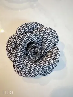 コサージュ フォーマル ツィード ブラック 結婚式 卒業式