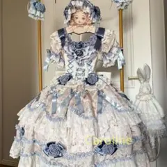 axes femme kawaii 花柄 フリル リボン 姫袖 ワンピース M - メルカリ