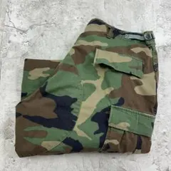 5*5様 米軍　90s ウッドランドカモ　カーゴパンツ　古着　グリーン　ブラウン