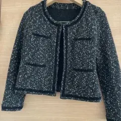 フォーマル　Ray BEAMS ノーカラージャケット サイズ1 ブラック系