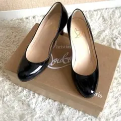 クリスチャンルブタン エナメル パテント パンプス レッドソール 34