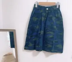 迷彩柄スカート フレアスカート