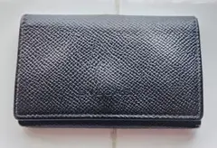 BVLGARI　ブルガリ　コインケース 小銭入れ　ブラックレザー