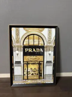 Francfranc プラダ(絵) Francfranc ポスター アートフラワー アートボード ピンク