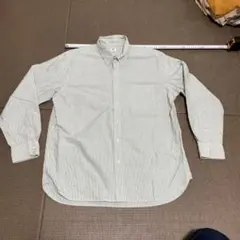 ユニクロ　オックスフォードシャツ　グリーン　最終値引