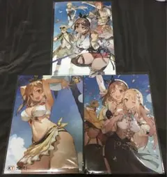 3枚セット未開封品 ライザのアトリエ ライザ A4 クリアファイル ユミア
