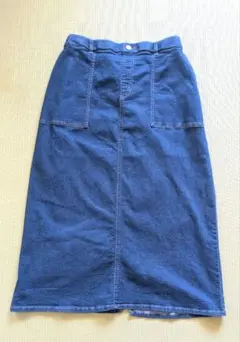 大きいサイズ　ストレッチ素材　デニムロングスカート LLサイズ 春夏用