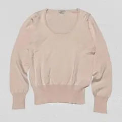 IENA イエナ♡コットン100％インポート糸クルーネックニット　ピンク　S相当