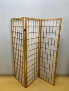 SO（175_60） 様 4連折り畳みブラインド機能付き木製パーテーション