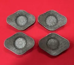 茶道具 扁舟式托子 茶托4枚 古美術 壱輝作 煎茶道具 金属工芸 茶道具 扁舟式托子 茶托4枚 古美術 壱輝作 煎茶道具 金属工芸 - メルカリ