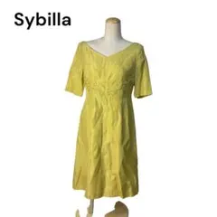 Sybilla シビラ　ワンピース　膝丈　刺繍　シルク混　40 Lのサムネイル