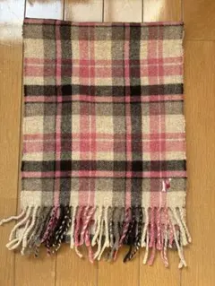 East Boy ピンク チェック マフラー