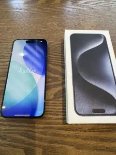 【美品】Apple iPhone 15ProMax 256GB ブルーチタニウム