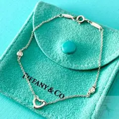 TIFFANY&Co. 希少 極美品 ダイヤモンド オープンハート Ag925 - メルカリ
