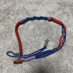topologie マクラメストラップ 赤青紫