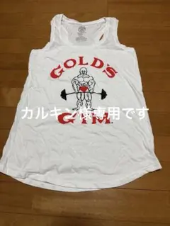 GOLD'S GYM ホワイトタンクトップ S