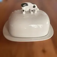 牛のフィギュア付き 陶器製 バターケースのサムネイル