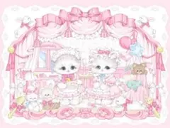 硬質ケース♡トレカデコ♡レースデコ♡アンティークブルー♡ねこ♡