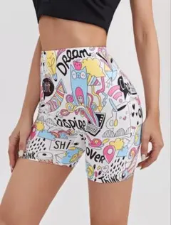 SHEIN 総柄 ショートパンツ ルームウェア XSのサムネイル