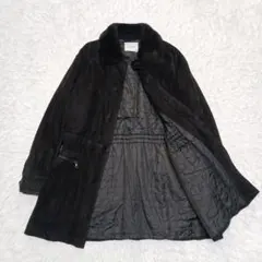 ✨美品✨ダーバン　シープスキン　スエードコート ムートン　黒　48