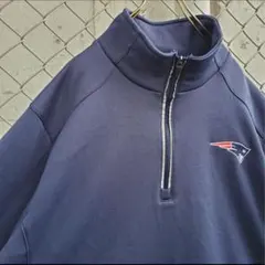 NFL ハーフジップ　刺繍　ネイビー　Lサイズのサムネイル