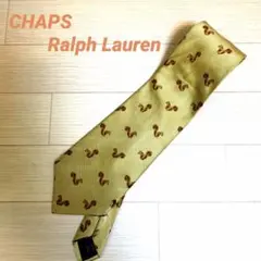 CHAPS ネクタイ リス柄 総柄 シルク 個性派　17 ネクタイ 動物柄