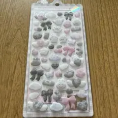 【正規品】 しろくろふわふわ クーリアオリジナル ふわふわドロップシール